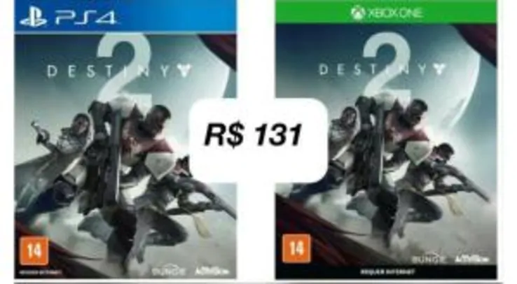 Destiny 2 mídia física - R$132