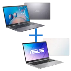 Notebook ASUS X515JA-EJ1792 Cinza + Notebook ASUS E510MA-BR700X Branco