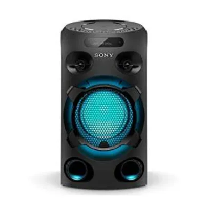 Mini System One Box Torre Sony Muteki MHC-V02D com CD, Conexão USB, Iluminação, Karaoquê e Bluetooth, Preto - R$664