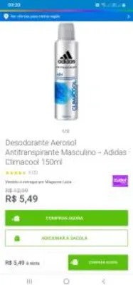 Desodorante Aerosol Antitranspirante Masculino - Adidas Climacool 150ml