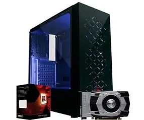 COMPUTADOR PICHAU GAMER DONKOR, FX-6300, GEFORCE GTX 1050 2GB, RAM 8GB, HD 1TB, 400W, POUTER GLASS - R$2617