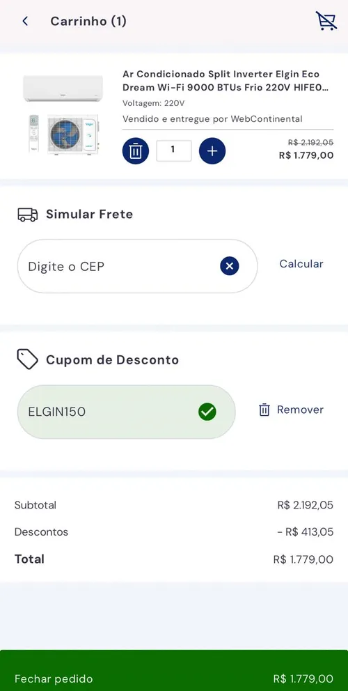 Imagem na descrição da promoção