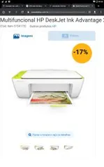 Multifuncional HP DeskJet Ink Advantage 2136 - R$189