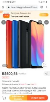 Xiaomi Redmi 8A Global Version 32GB | R$ 625