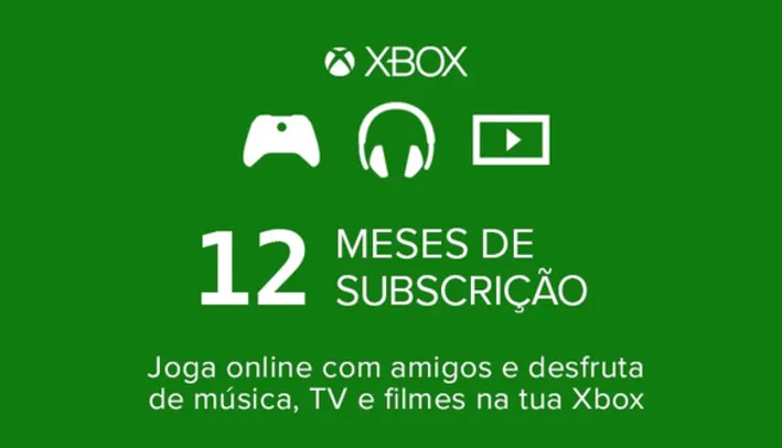 Xbox Live Gold 12 Meses Membership - Brasil