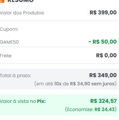 Imagem na descrição da promoção