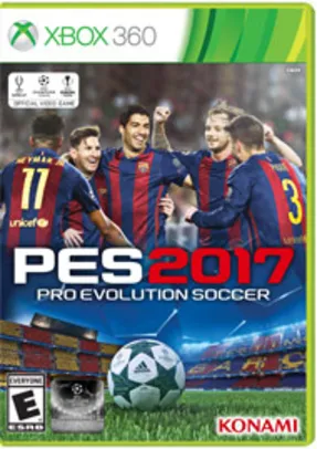 PES 2017 (Xbox 360) por R$98