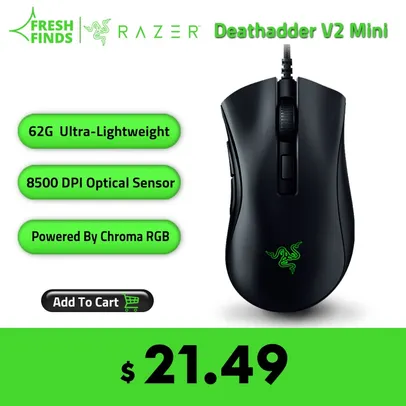 Mouse Razer Deathadder v2 - Versão Mini