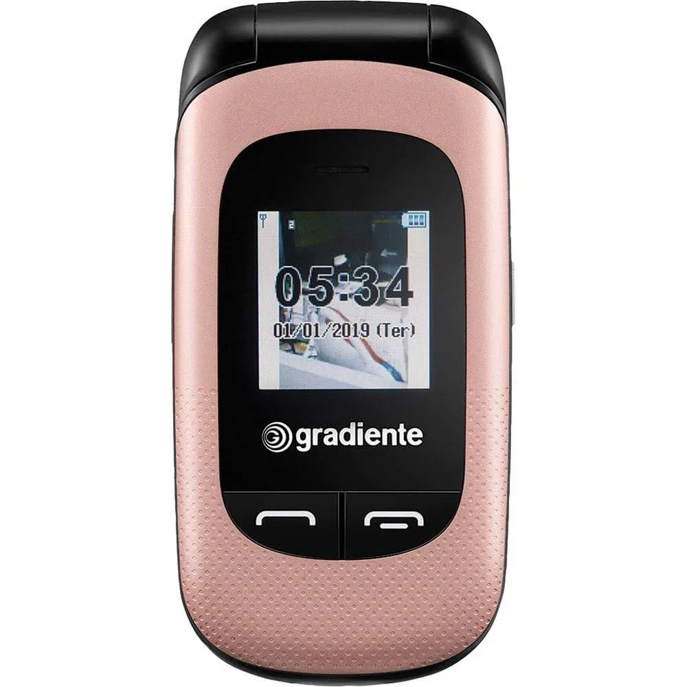 Imagem do produto Celular Flip Neo S Dual Chip Gradiente Rosa