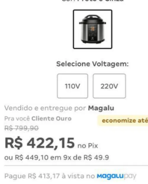 Imagem na descrição da promoção