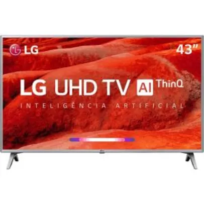 [R$1.421 AME] Smart TV LED 43'' LG 43UM7500 UHD 4K ThinQ + Smart Magic | R$1.615