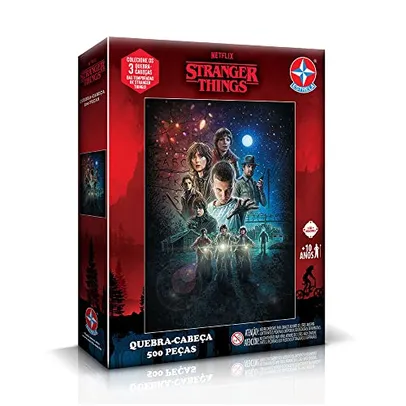 Quebra-cabeça, Stranger Things T. 1, 500 peças, Estrela - Exclusivo Amazon