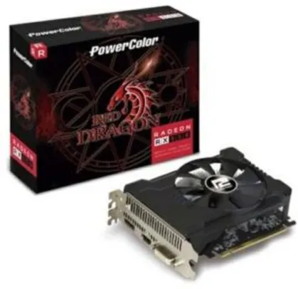 Saindo por R$ 294: Placa de Vídeo PowerColor Red Dragon AMD Radeon RX 550 2GB, GDDR5 - AXRX 550 2GBD5-DHA/OC | Pelando