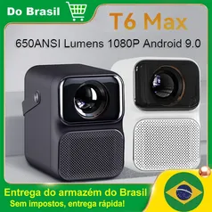 [DoBrasil/Moedas] Mini Projetor Wanbo T6 Max 4K 1080p