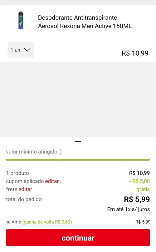 Imagem na descrição da promoção