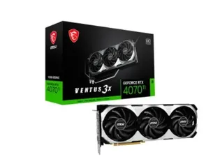 Placa de Vídeo RTX 4070 Ti Ventus MSI NVIDIA GeForce, 12 GB GDDR6X, DLSS 3, Ray Tracing