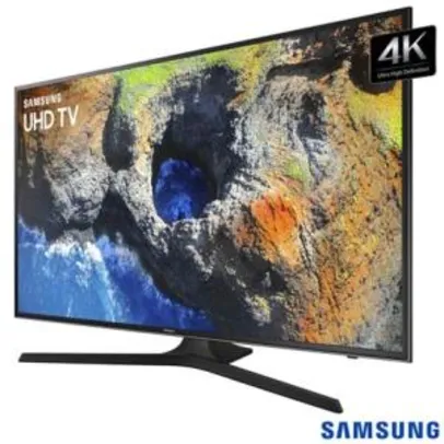 Smart TV 4K Samsung LED 40” com Smart Tizen e Wi-Fi - UN 40MU6100 GXZD - SGUN40MU61PTO - R$2000