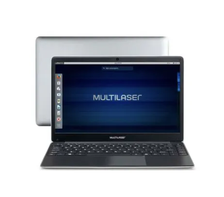 [AME R$990] Notebook Multilaser Legacy Book Intel Celeron 4GB 500GB 14.1 Pol. HD Linux Cinza - PC231