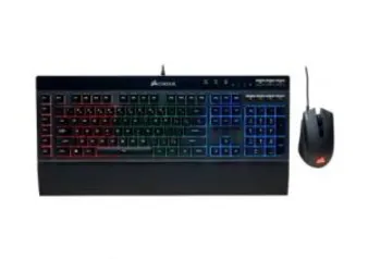 KIT TECLADO MOUSE CORSAIR K55 + HARPOON RGB, CH-9206115-BR - R$279