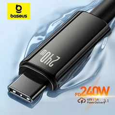 Baseus usb tipo-c cabo, 240w C-C