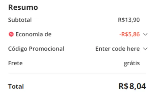 Imagem na descrição da promoção