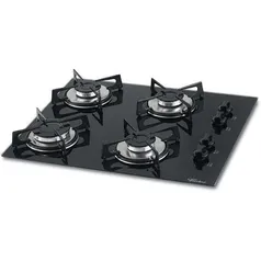 Cooktop a Gás 4 Bocas Fischer, Mesa de Vidro - 1519-5713