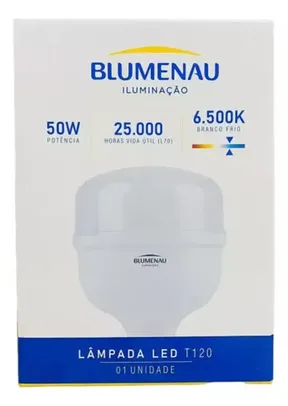 Kit 10 Lâmpadas Bulbo LED 50w 6500k Branco Frio Alta Potência - Blumenau