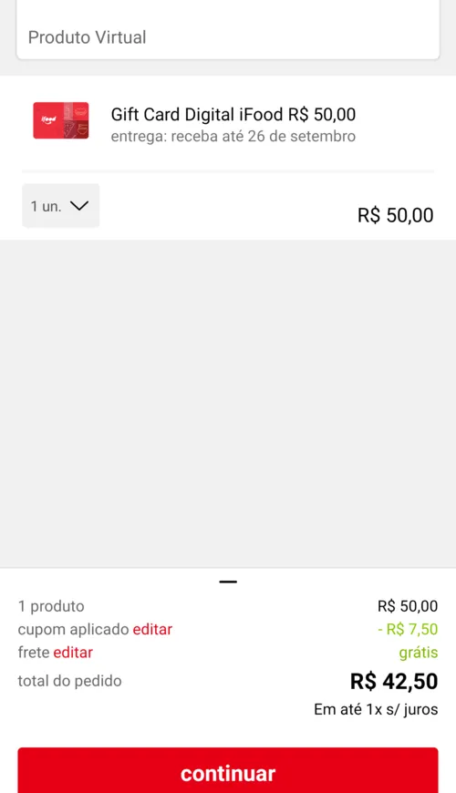 Imagem na descrição da promoção