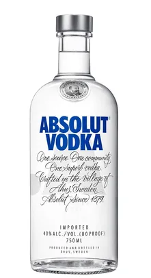 3 unidades Vodka Absolut 1 Litro | R$165