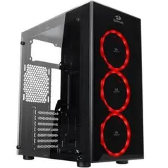 Gabinete Gamer Redragon Thundercracker + 3 FANS + Controladora | R$350