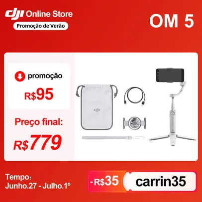 [Amanhã 27/06] Estabilizador DJI OSMO Mobile 5 