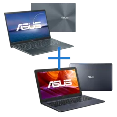 Notebook ASUS ZenBook 14 UX425EA-BM319T Cinza Escuro + Notebook ASUS VivoBook X543UA-GQ3430T Cinza Escuro