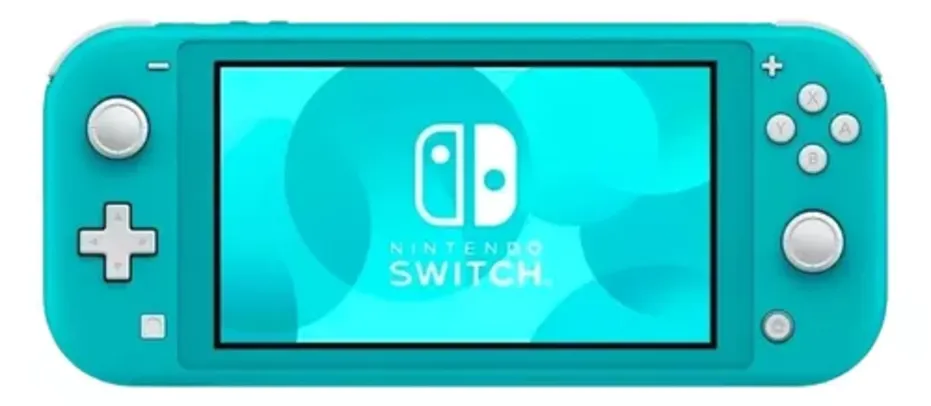 (C. Santander) Nintendo Switch Lite 32gb Azul Turquesa Standard Tela 5,5''