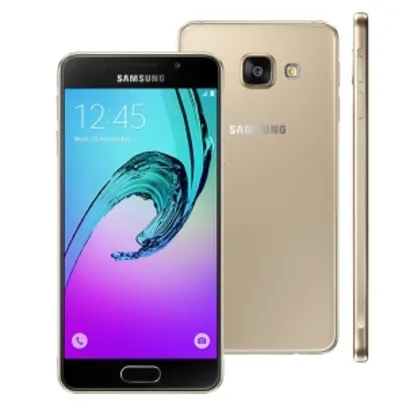 Smartphone Samsung Galaxy A3 2016 A310M/DS Dourado por R$ 798