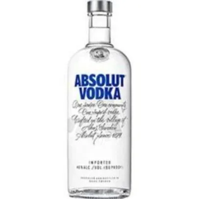 [Ame por R$ 40,74] Vodka Absolut 1 Litro