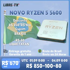 [BRASIL] Processador Ryzen 5 5600 CPU Soquete AM4