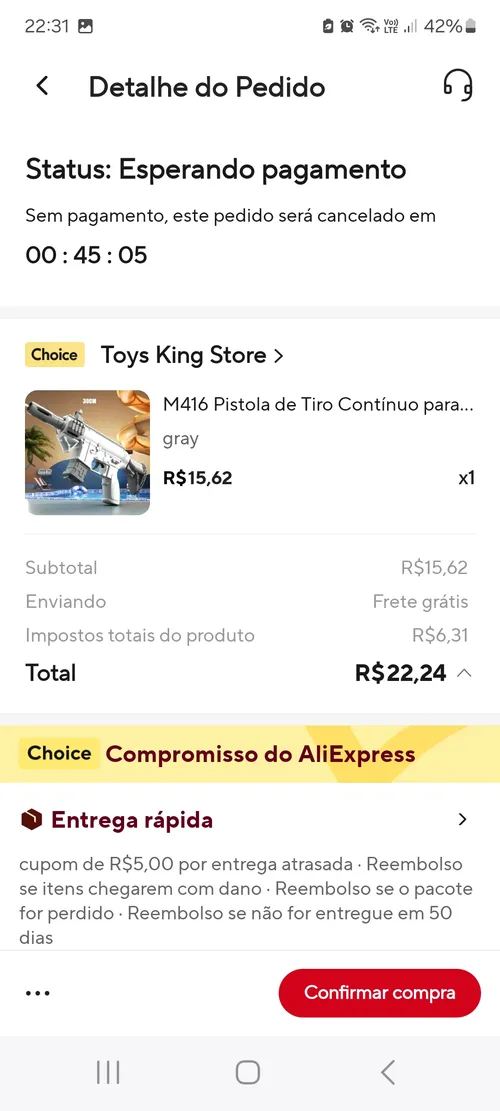 Imagem na descrição da promoção