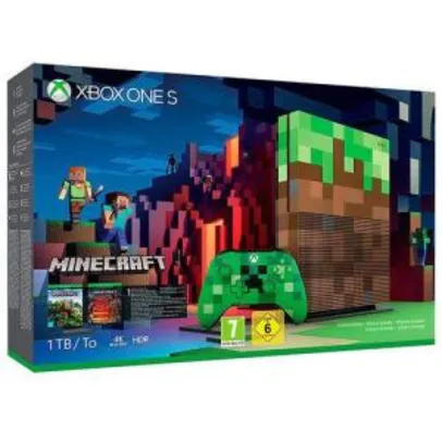 Console Microsoft Xbox One S 1tb + Minecraft | R$1.399
