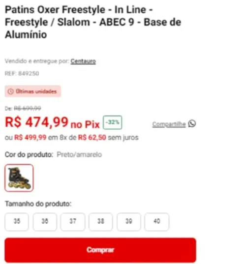 Imagem na descrição da promoção