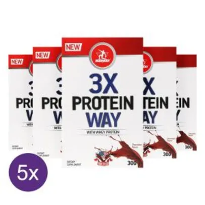 5x Way Protein 3x: Blend de proteínas concentradas soja, leite e albumina - Midway