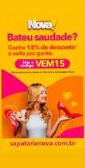 [30/01] 15% OFF em todos os produtos.