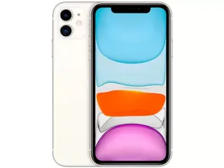 Magalu Pay iPhone 11 Apple 64GB Branco 6,1” 12MP iOS