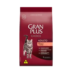  [PRIME] Ração Gran Plus Choice Frango e Carne  Gatos adultos - 10,1kg