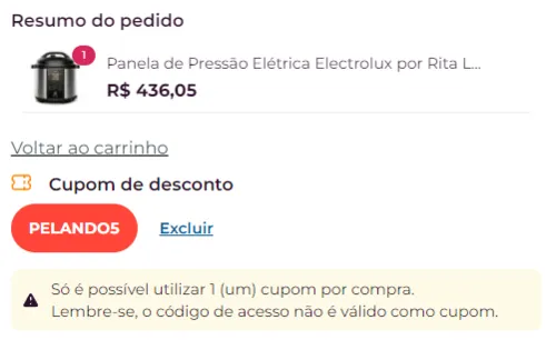 Imagem na descrição da promoção