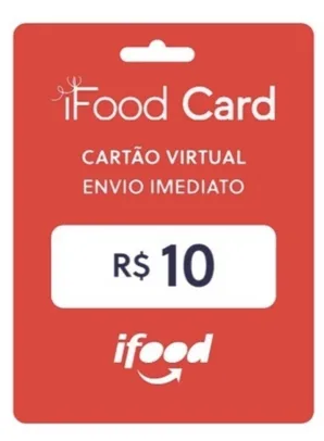 Gift Card iFood de R$10 | R$7