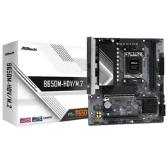 Placa Mãe ASRock B650M-HDV/M.2, Chipset B650, AMD AM5, M-ATX, DDR5, 90-MXBLA0-A0UAYZ