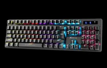 TECLADO GAMER MECÂNICO XTRIKE ME GK-916, RAINBOW, SWITCH BLUE, ANSI, BACK, GK-916 | R$ 148