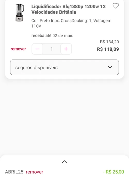 Imagem na descrição da promoção