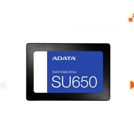 SSD Adata SU650 480GB, Sata III, Leitura 520MBs e Gravação 450MBs, ASU650SS-480GT-R