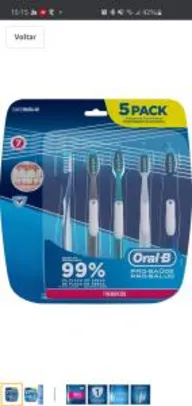 [PRIME] Escova dental oral-b pró-saúde com 5 unidades | R$32